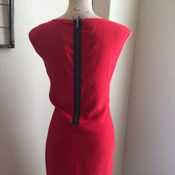 Rachel Roy Red Satin lined Mini Dress! - Picture 2 of 4